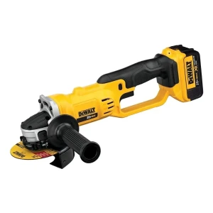 Amoladora angular inalámbrica DeWalt DCG412M2 color amarillo 405 W 220 V + accesorios