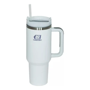 Vaso Termico 1.2 Lts C/tapa Bombilla Rosa Verde Lusqtoff 6x Color Blanco