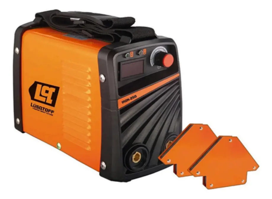 Soldadora inverter Lüsqtoff Inverter MEGAIRON-250 color naranja/negro - Imagen 2