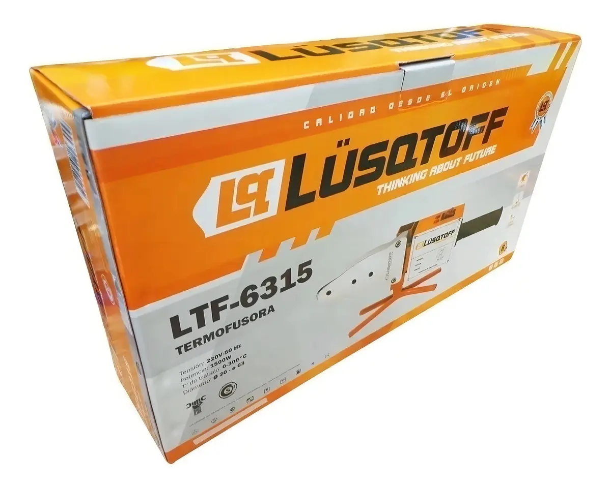 Termofusora 1500w 300º Boquilla Termofusión Maletín Lusqtoff - Imagen 9