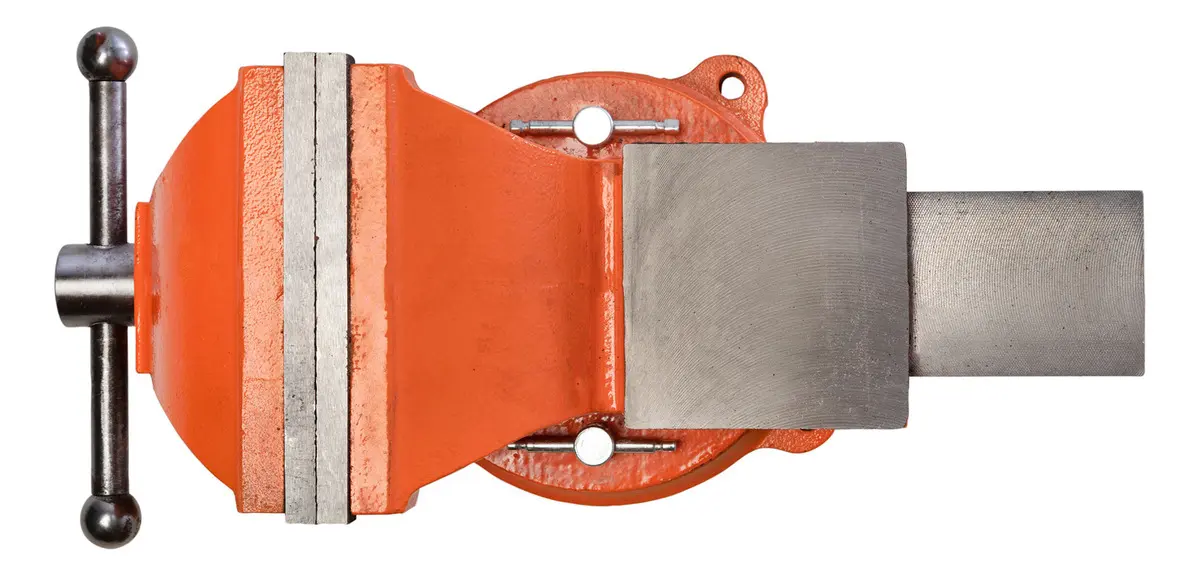 Morsa De Banco Base Giratoria 6 Y Yunque Lüsqtoff Lmo6 Naranja - Imagen 2