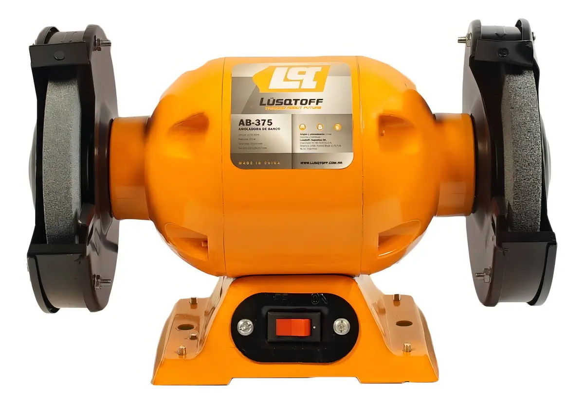 Amoladora De Banco 375 W Lusqtoff Color Naranja Frecuencia 50 Hz - Imagen 2