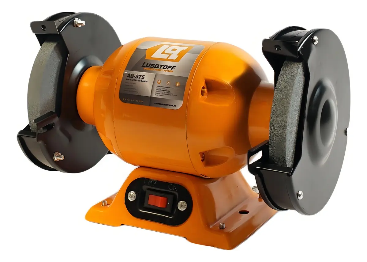 Amoladora De Banco 375 W Lusqtoff Color Naranja Frecuencia 50 Hz - Imagen 3