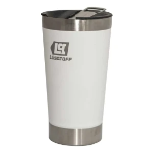 Jarro Vaso Termico Con Tapa 530 Ml Acero Inoxidable Lusqtoff Color Blanco Blanco