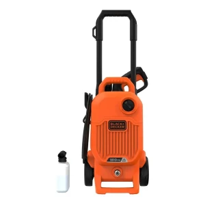Hidrolavadora eléctrica Black+Decker BEPW1800T naranja de 1700W con 125bar de presión máxima - 50Hz