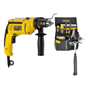 Taladro Eléctrico Stanely + Bolso De Herramientas Stst511324 - Amarillo