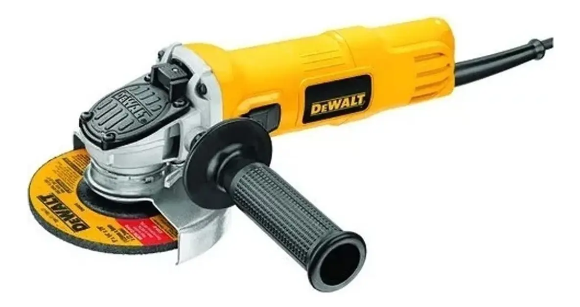 Amoladora angular DeWalt DWE4020B2B 4020 de 60 Hz color amarillo 800 W 220 V y accesorio