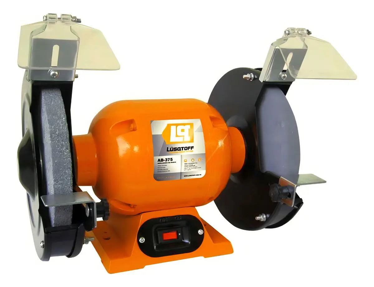 Amoladora De Banco 375 W Lusqtoff Color Naranja Frecuencia 50 Hz
