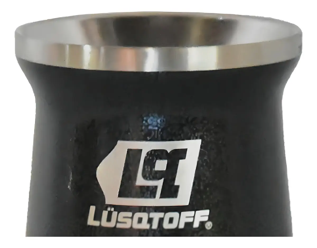 Mate Acero Inoxidable 300 Ml Lusqtoff Matl-9 Color Negro Liso - Imagen 2