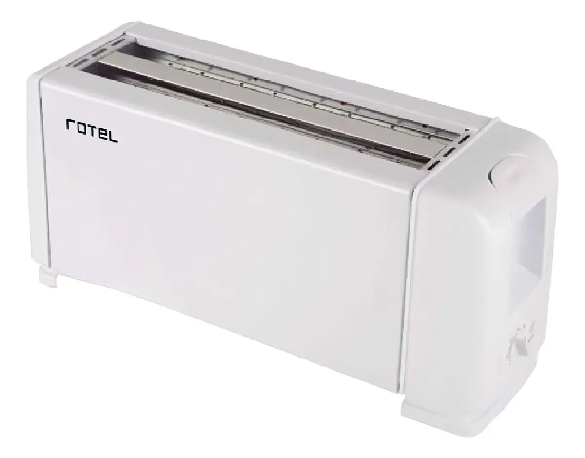 Tostadora Rotel Blanca 4 Panes 1300W 6 Niveles Con Descongelado