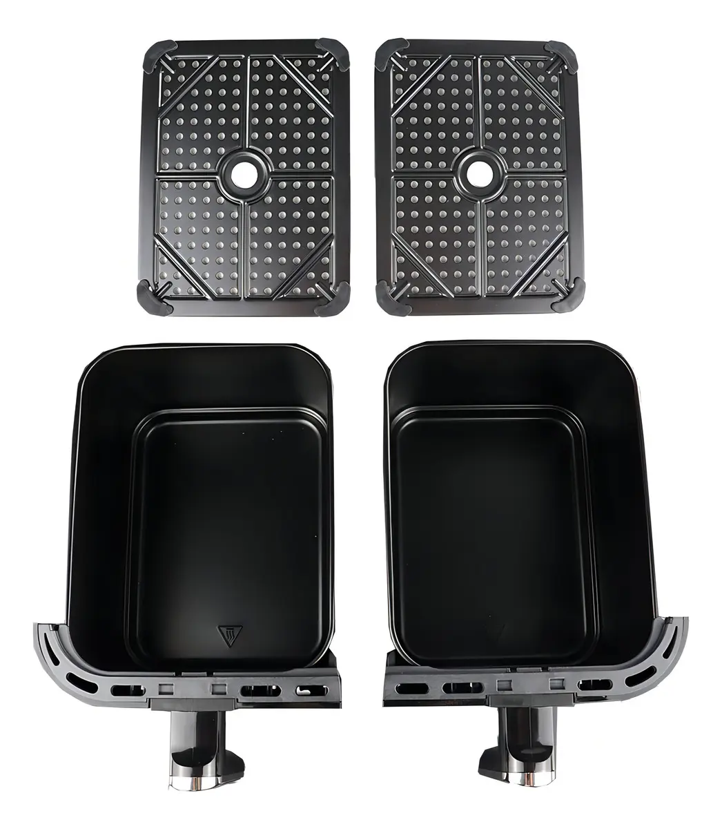Freidora Sin Aceite Air Fryer Rotel Dual Canastos 4 + 4 Lt Color Negro - Imagen 4