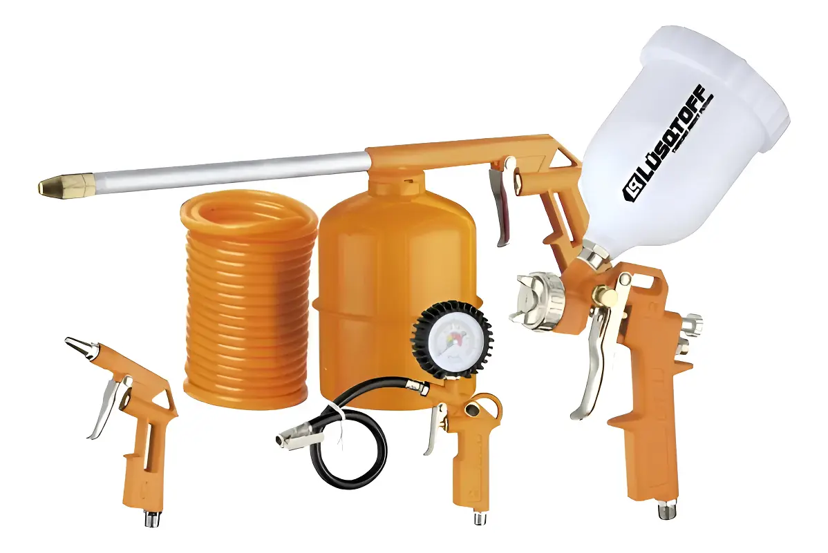 Kit Para Compresor De Aire 5 Piezas Inflador Lusqtoff
