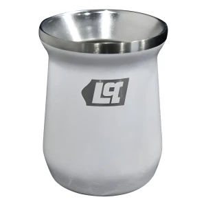 Mate Acero Inoxidable 300 Ml Lusqtoff Color Blanco Liso