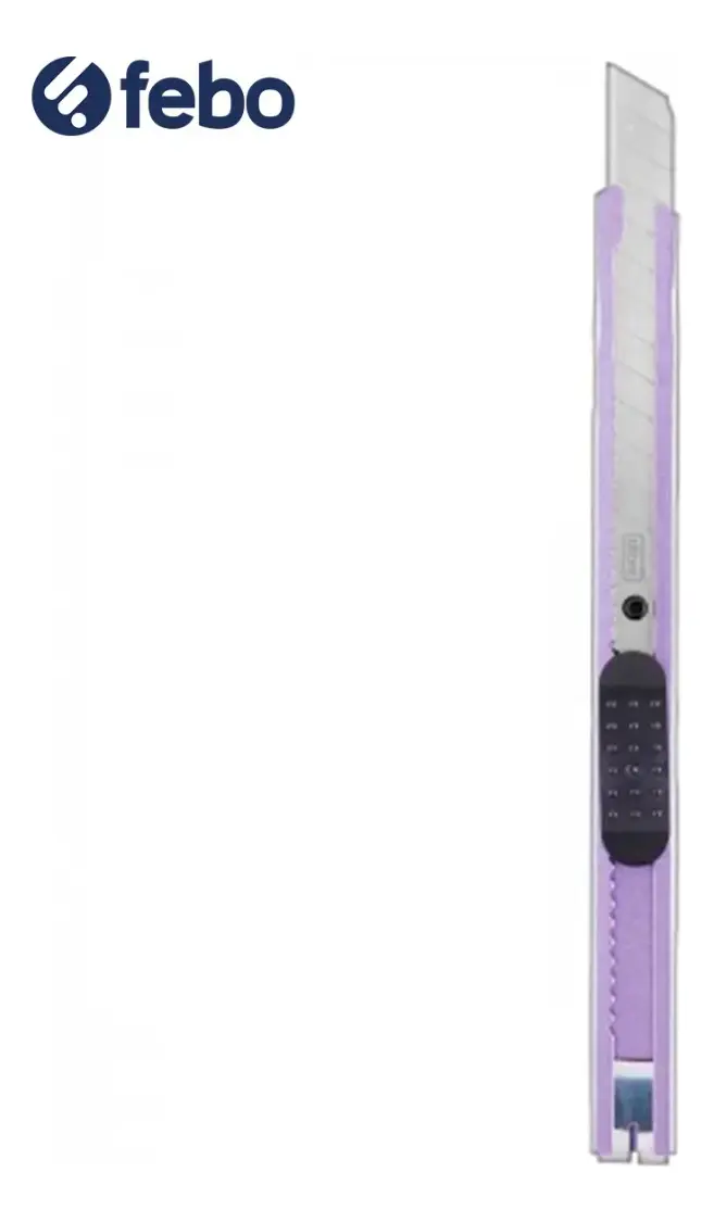 Pack X2 Trinchetas Deli Vivid Metal Finas E2066 Febo - Imagen 2