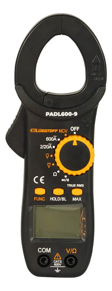 Pinza Amperimétrica Digital 600v Capacimetro Lusqtoff Black - Imagen 5