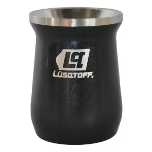 Mate Acero Inoxidable 300 Ml Lusqtoff Matl-9 Color Negro Liso