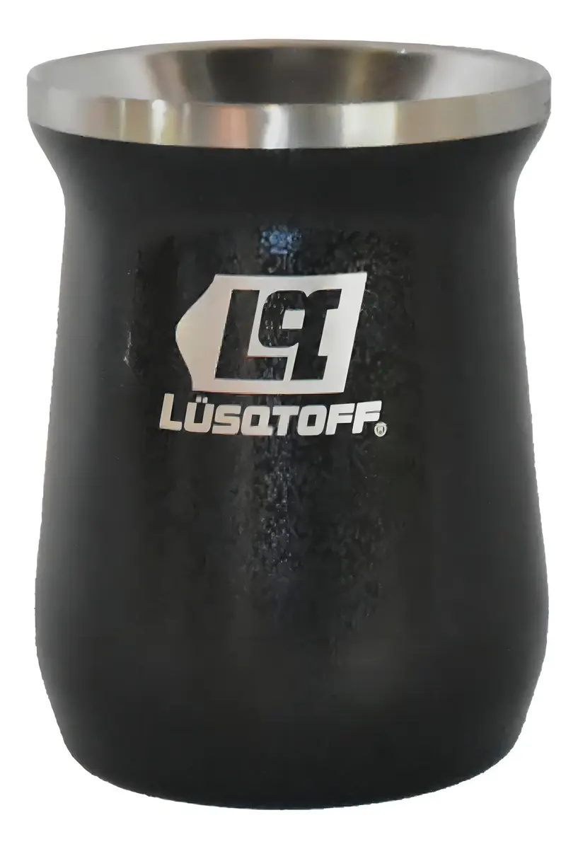 Mate Acero Inoxidable 300 Ml Lusqtoff Matl-9 Color Negro Liso